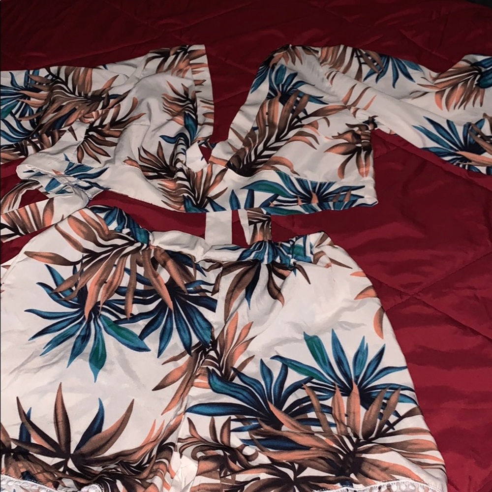 2 piece short set